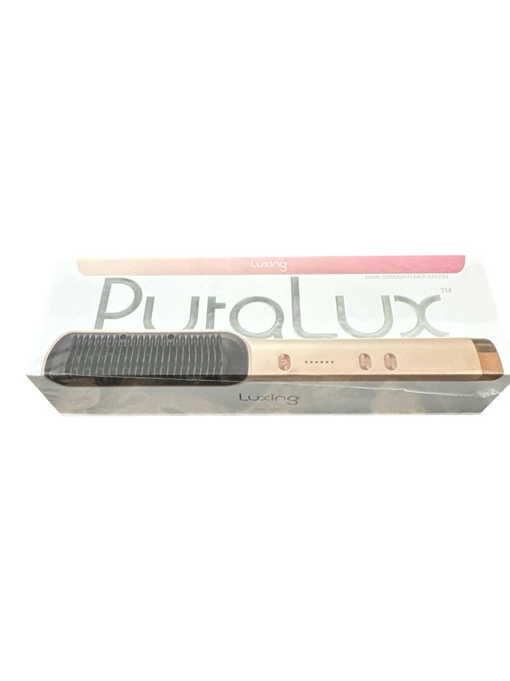 Luxing puralux hair straightener tool brush new